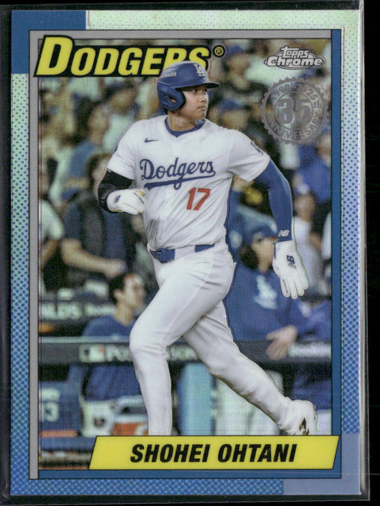 2025 Topps Chrome 1990 Topps Baseball 35th Anniversary Shohei Ohtani #90CB-7