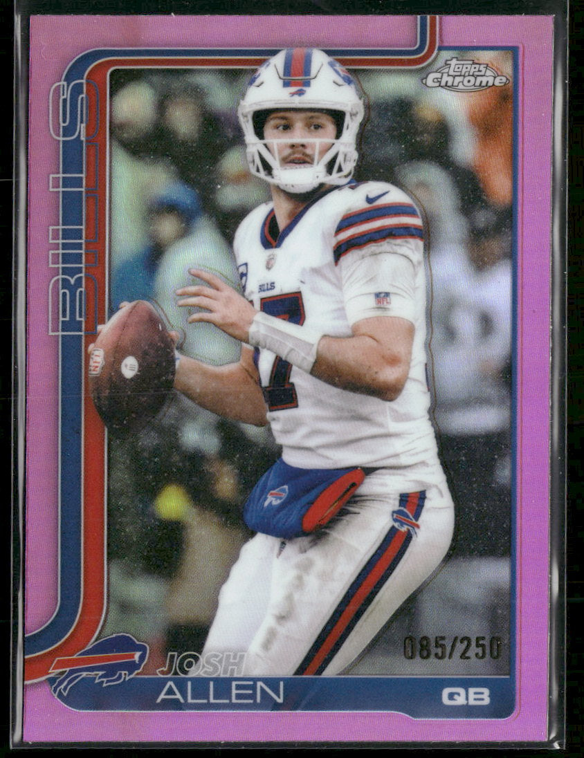 2025 Topps Chrome Pink Refractor Josh Allen #/250 #34
