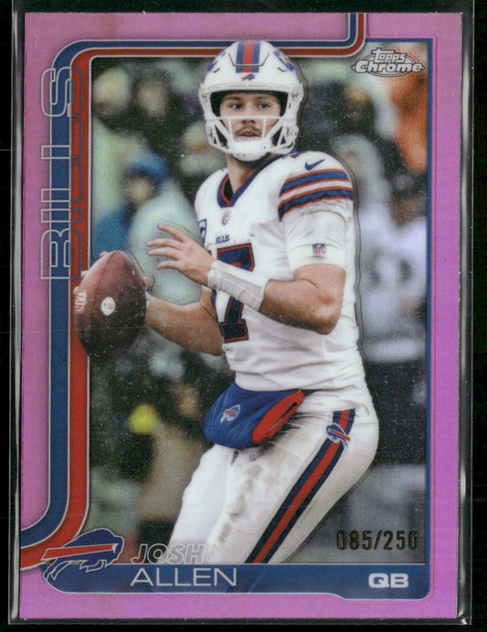 2025 Topps Chrome Pink Refractor Josh Allen #/250 #34