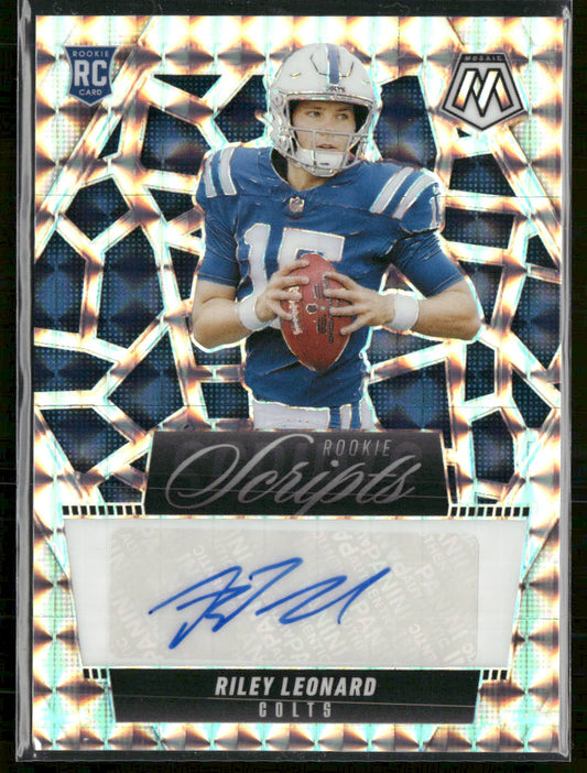 2025 Panini Mosaic Rookie Scripts Riley Leonard Auto #RS-RLD