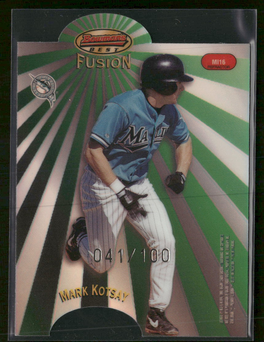 1998 Bowman's Best Mirror Image Fusion Refractor Larry Walker/Mark Kotsay #/100