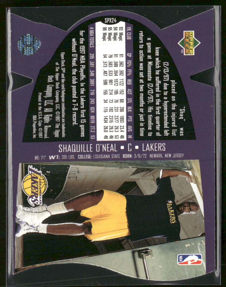 1997 SPx Shaquille O'Neal #SPX24
