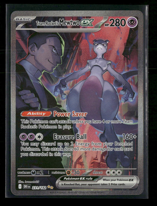 SV10: Destined Rivals Team Rocket's Mewtwo ex #231/182