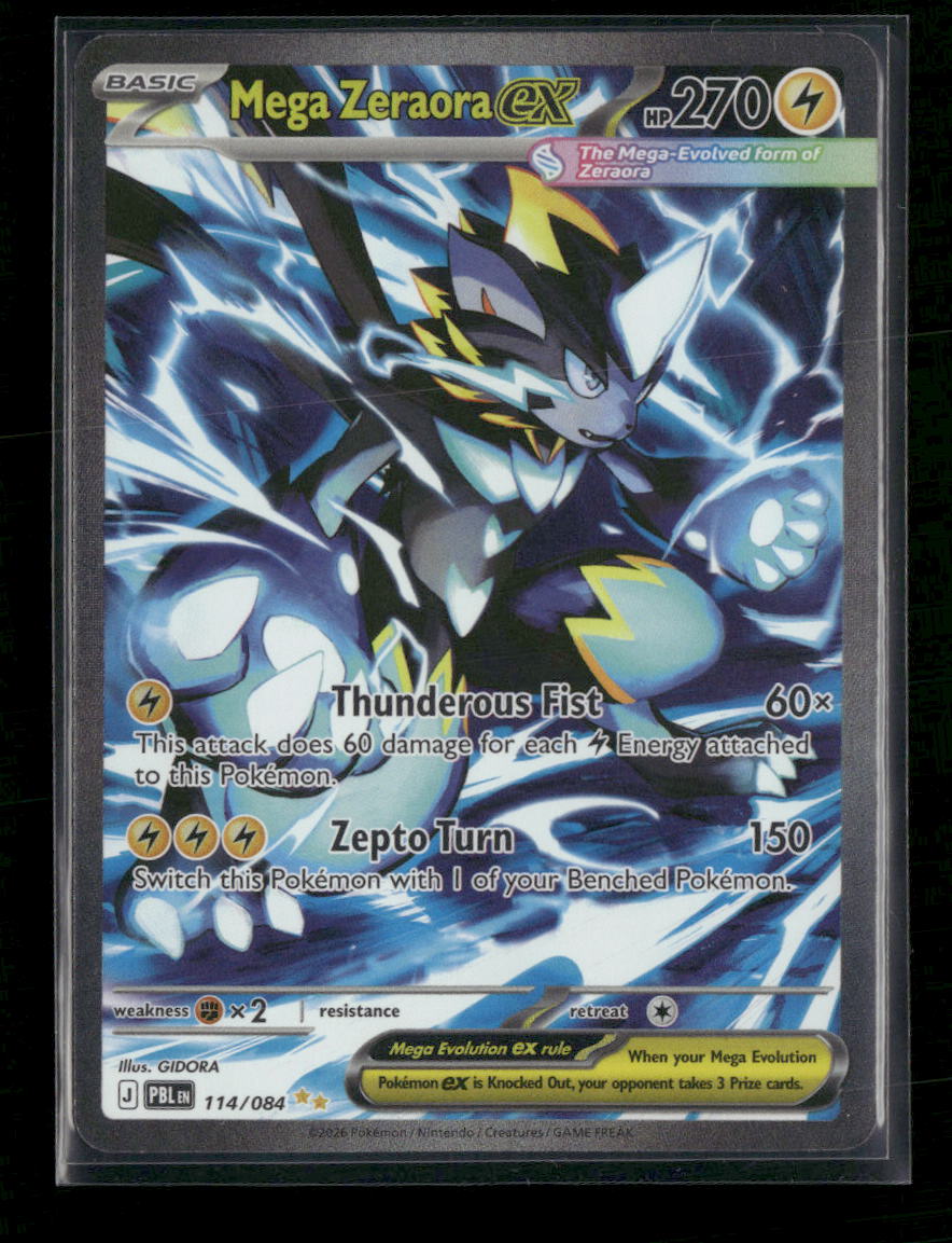 ME05: Pitch Black Mega Zeraora ex #114/084