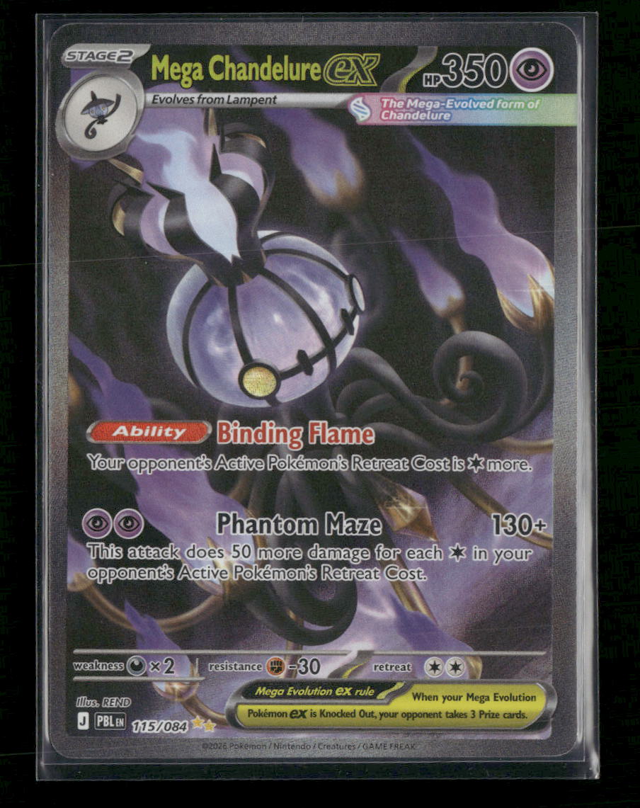 ME05: Pitch Black Mega Chandelure ex #115/084