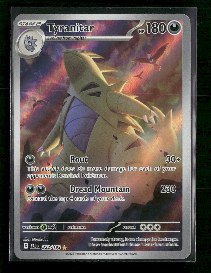 SV02: Paldea Evolved Tyranitar #222/193