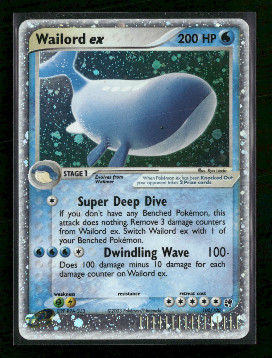 EX Sandstorm Wailord ex #100/100