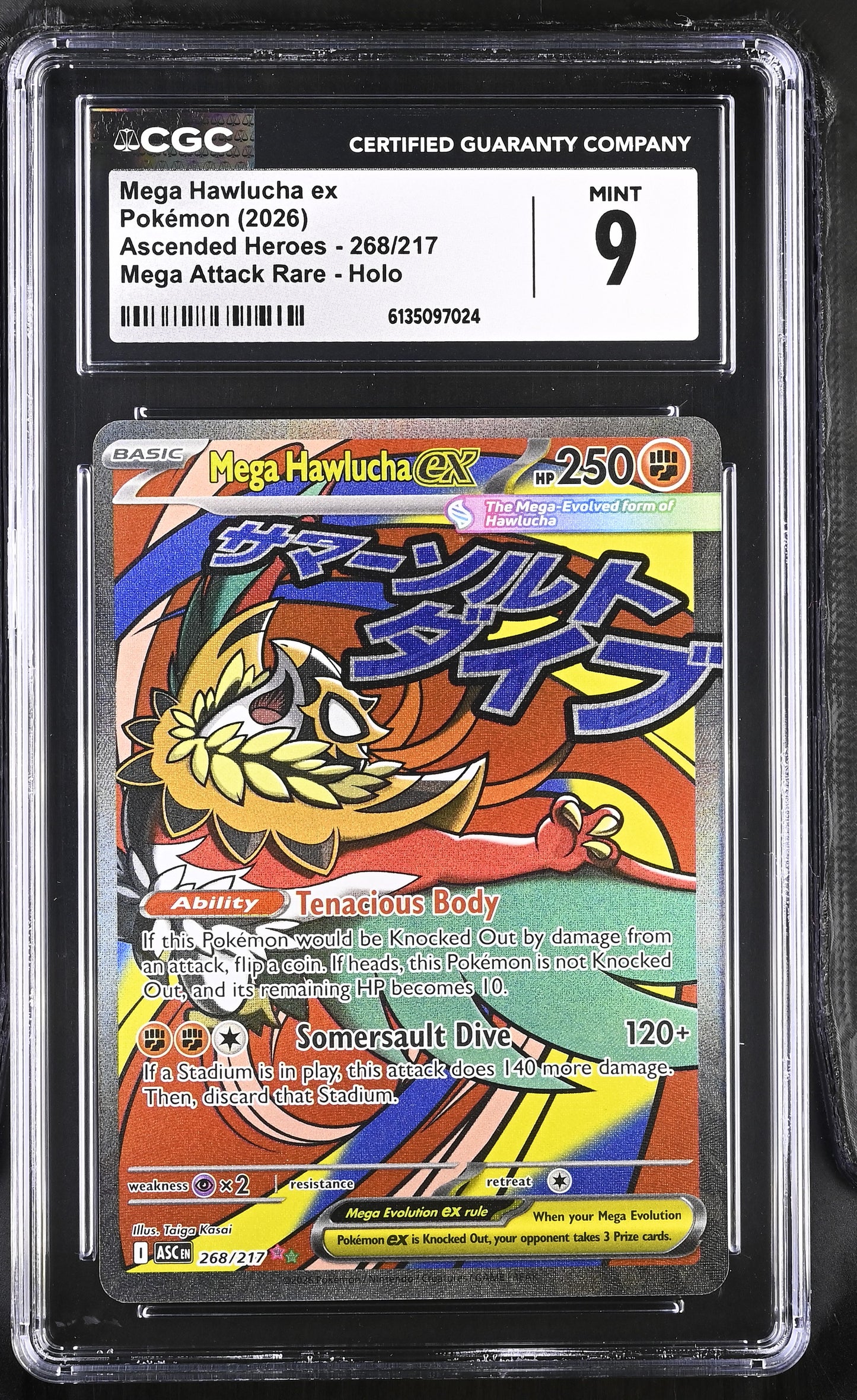 2026 Ascended Heroes Mega Hawlucha ex 9 CGC #268/217