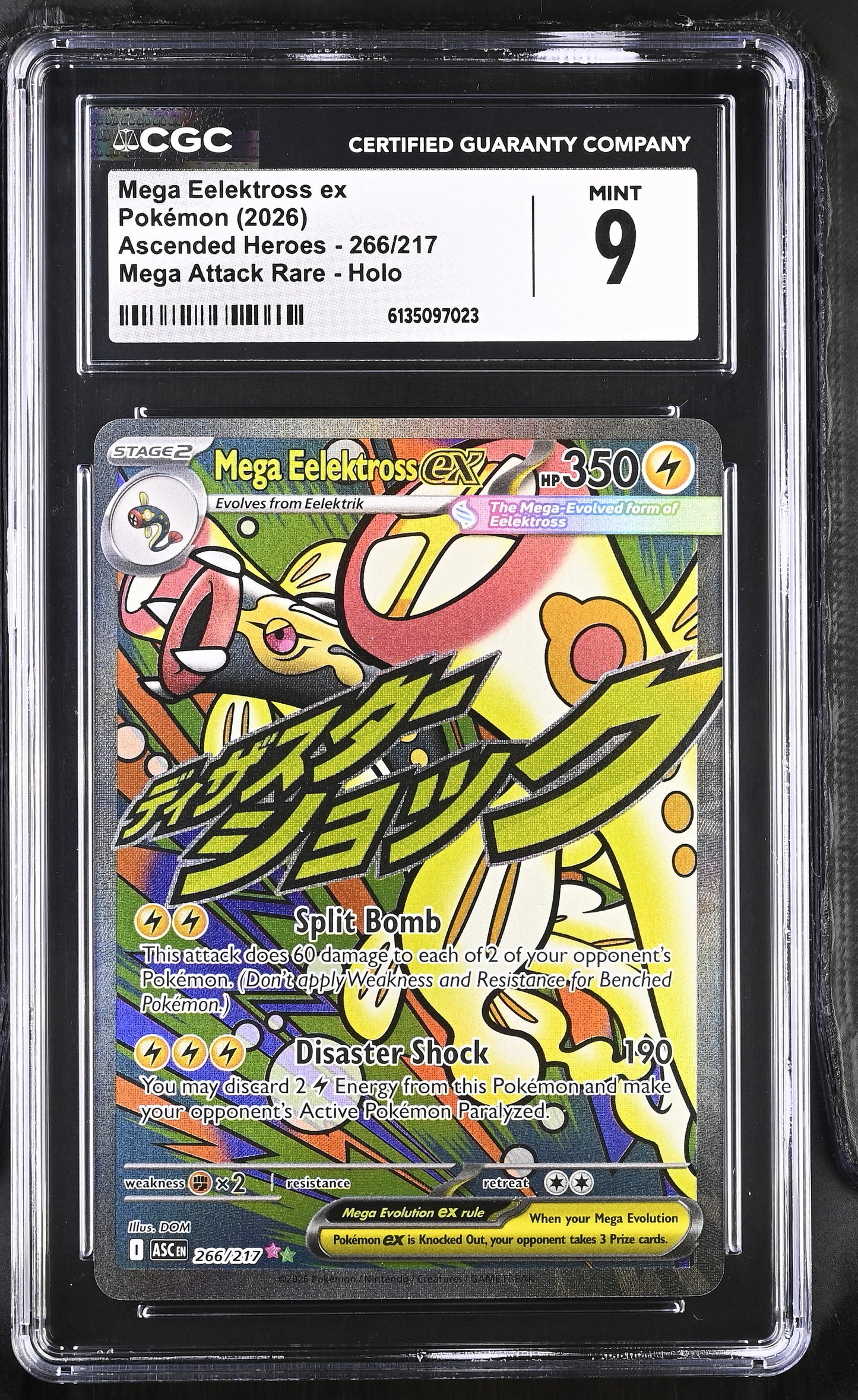 2026 Ascended Heroes Mega Eelektross ex 9 CGC #266/217