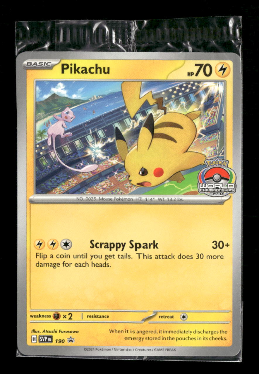 SV: Scarlet & Violet Promo Cards Pikachu #190