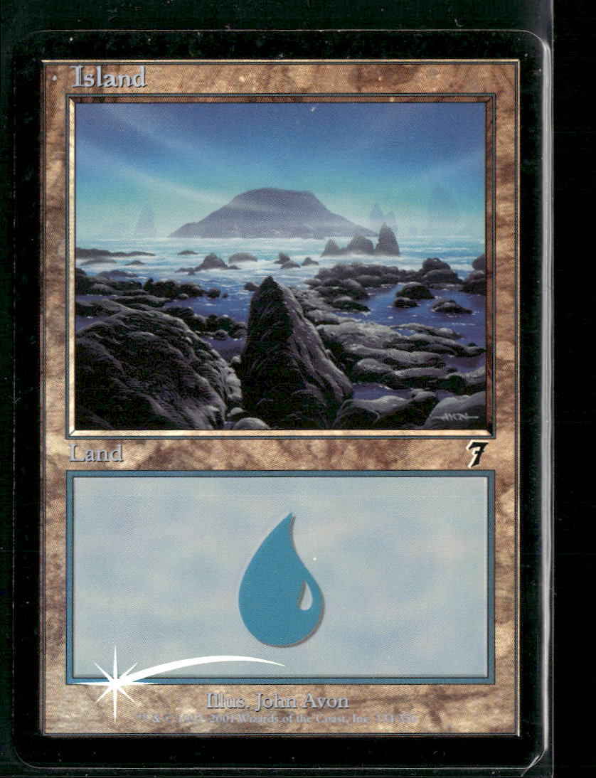 7th Edition Island (334) Foil #334