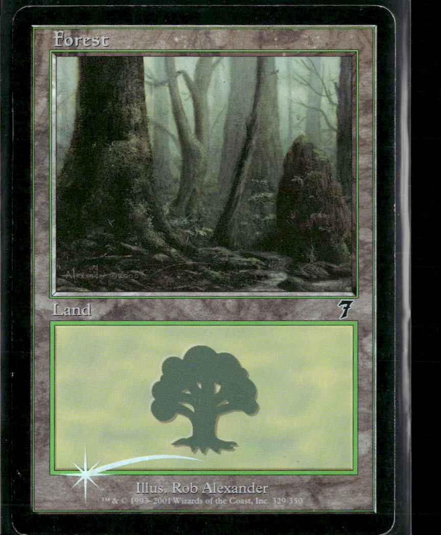 7th Edition Forest (329) Foil #329