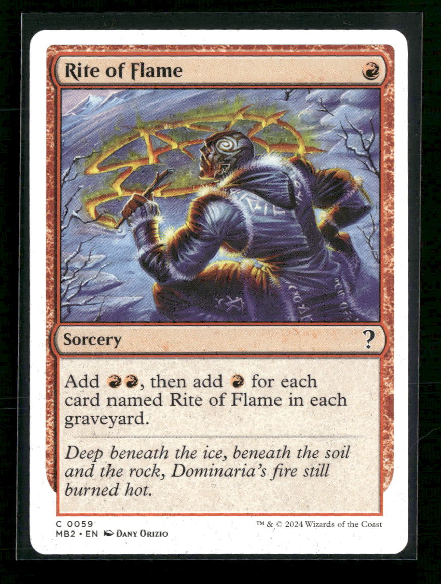 Mystery Booster 2 Rite of Flame (White Border) #59
