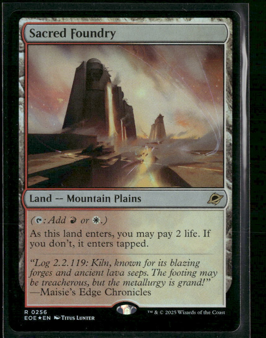 Edge of Eternities Sacred Foundry Foil #256