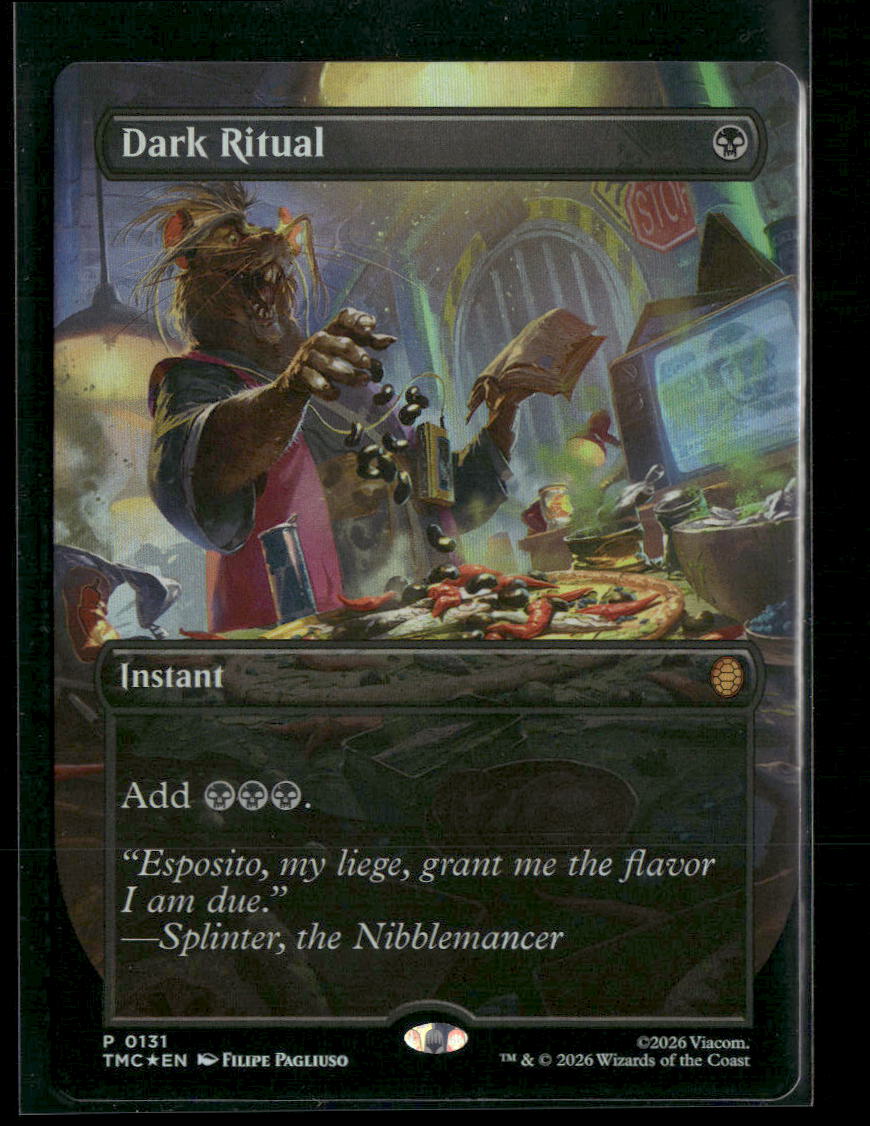 Commander: Teenage Mutant Ninja Turtles Dark Ritual (Borderless) Foil #131