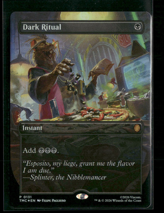 Commander: Teenage Mutant Ninja Turtles Dark Ritual (Borderless) Foil #131