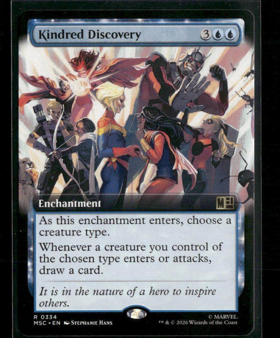 Commander: Marvel Super Heroes Kindred Discovery (Extended Art) #334