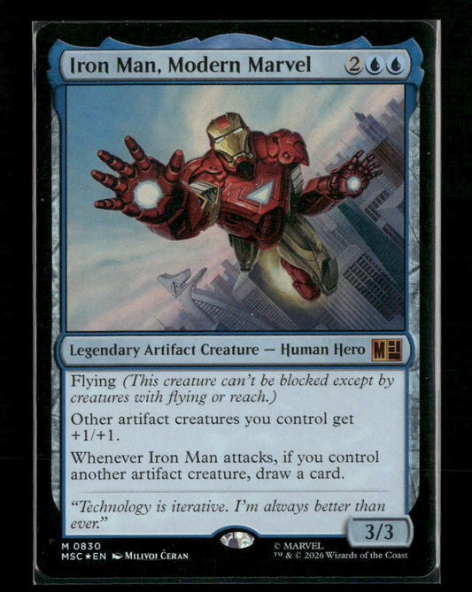 Commander: Marvel Super Heroes Iron Man, Modern Marvel Foil #830