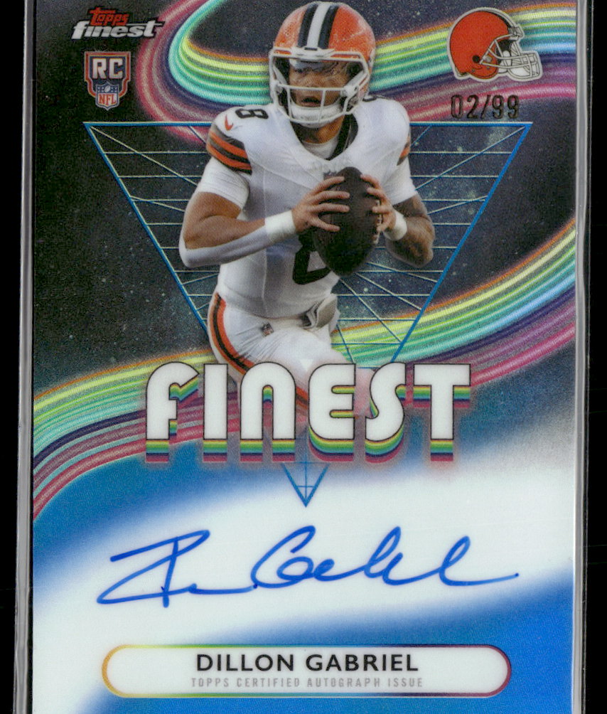 2025 Finest Rookie Finest Auto Blue Refractor Dillon Gabriel #/99 #RFA-DG