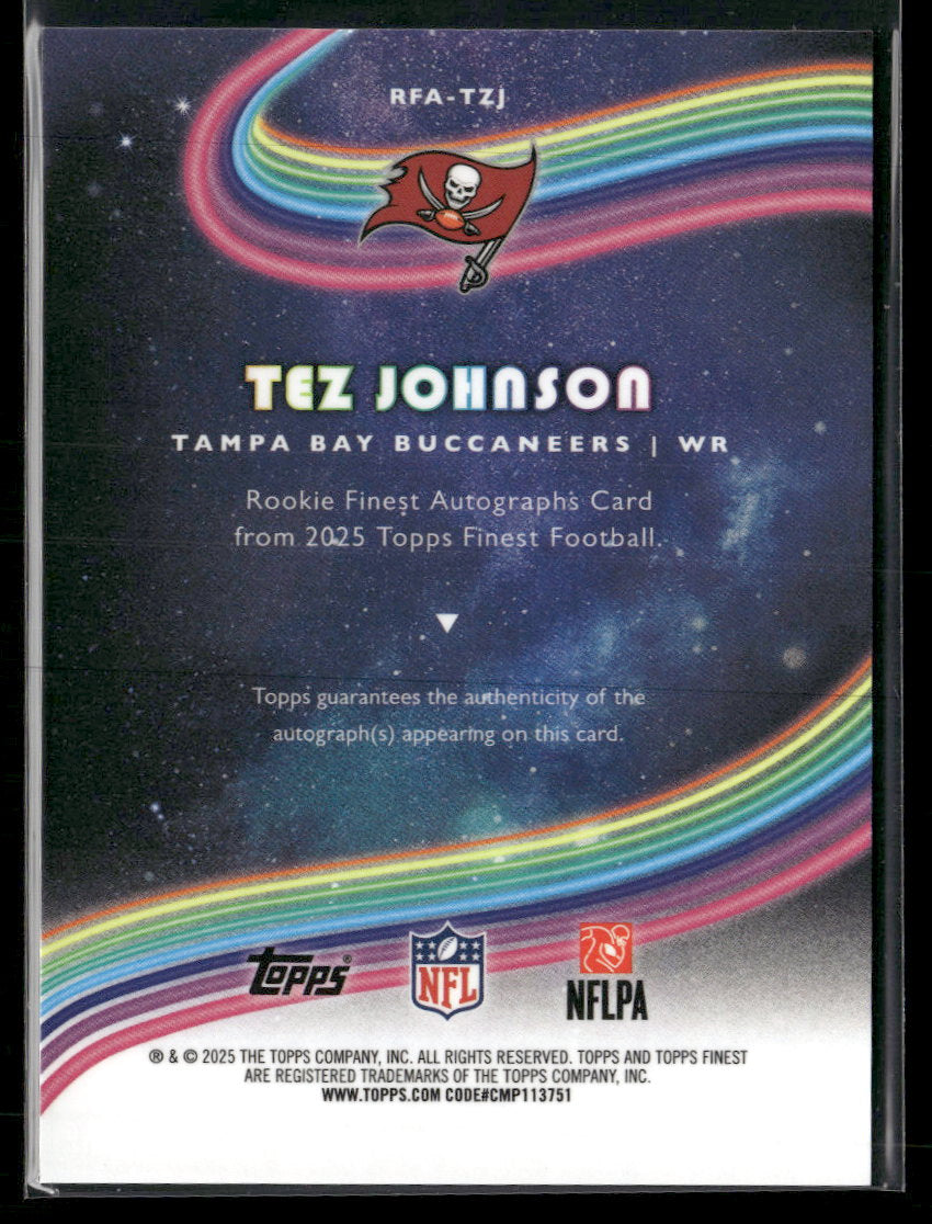 2025 Finest Rookie Finest Autographs Tez Johnson Auto #RFA-TZJ