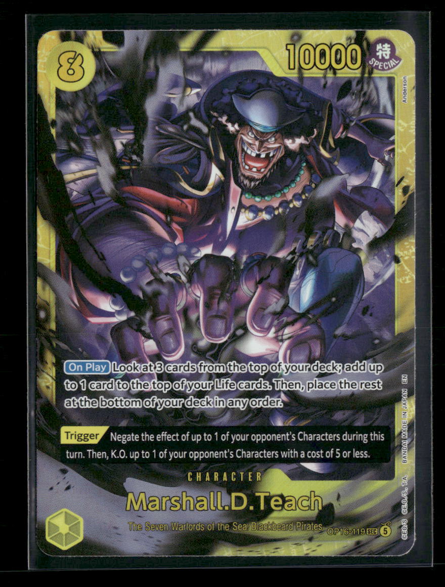 The Time of Battle Marshall.D.Teach (119) #OP16-119