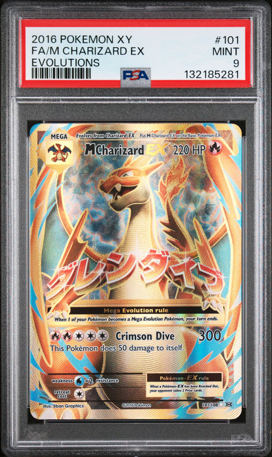 2016 Pokemon Xy Evolutions Evolutions Fa/M Charizard Ex 9 PSA #101