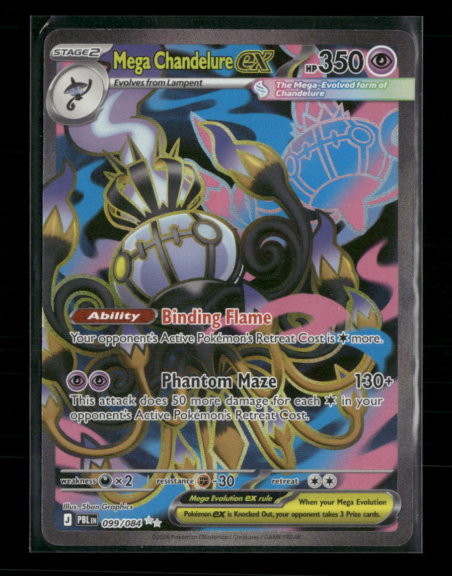 ME05: Pitch Black Mega Chandelure ex #099/084
