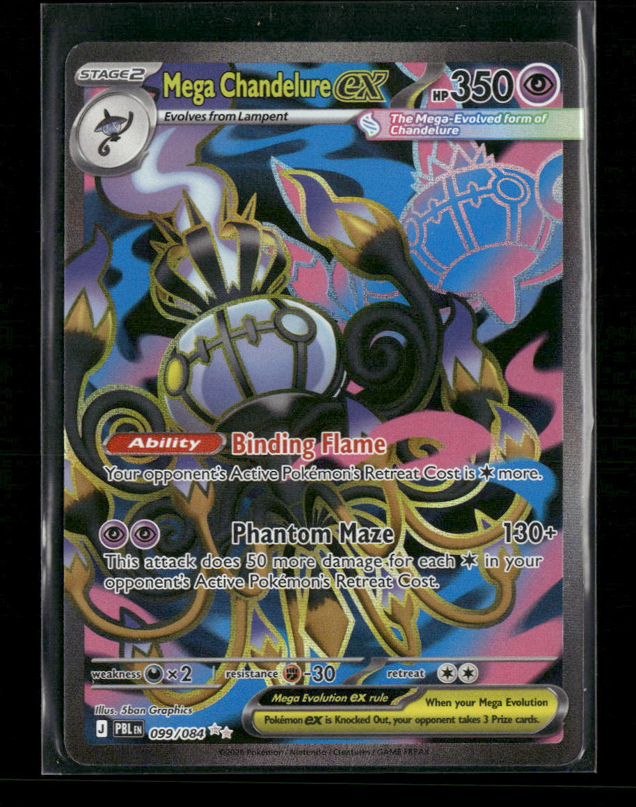 ME05: Pitch Black Mega Chandelure ex #099/084