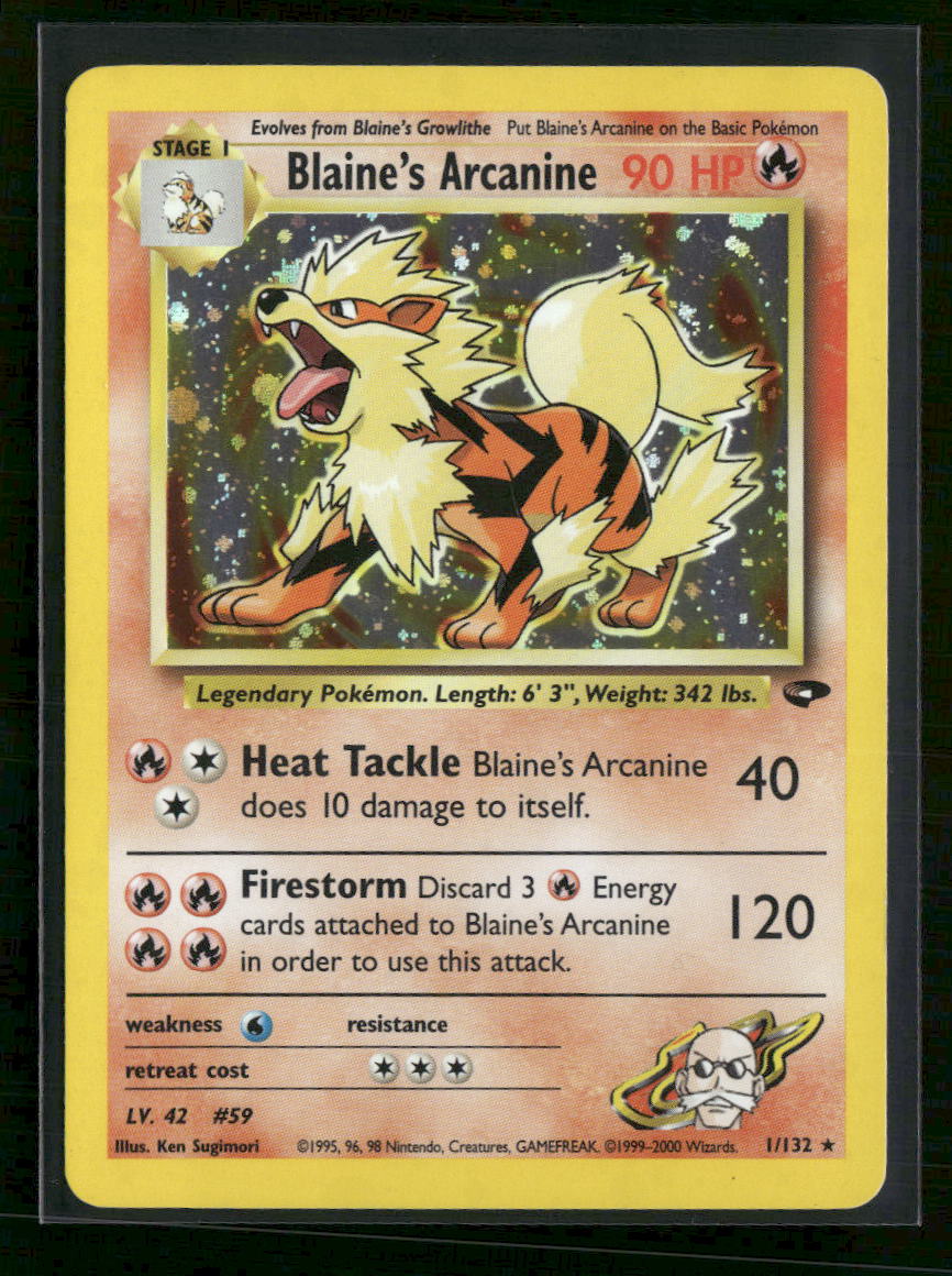 Gym Challenge Blaine's Arcanine #001/132