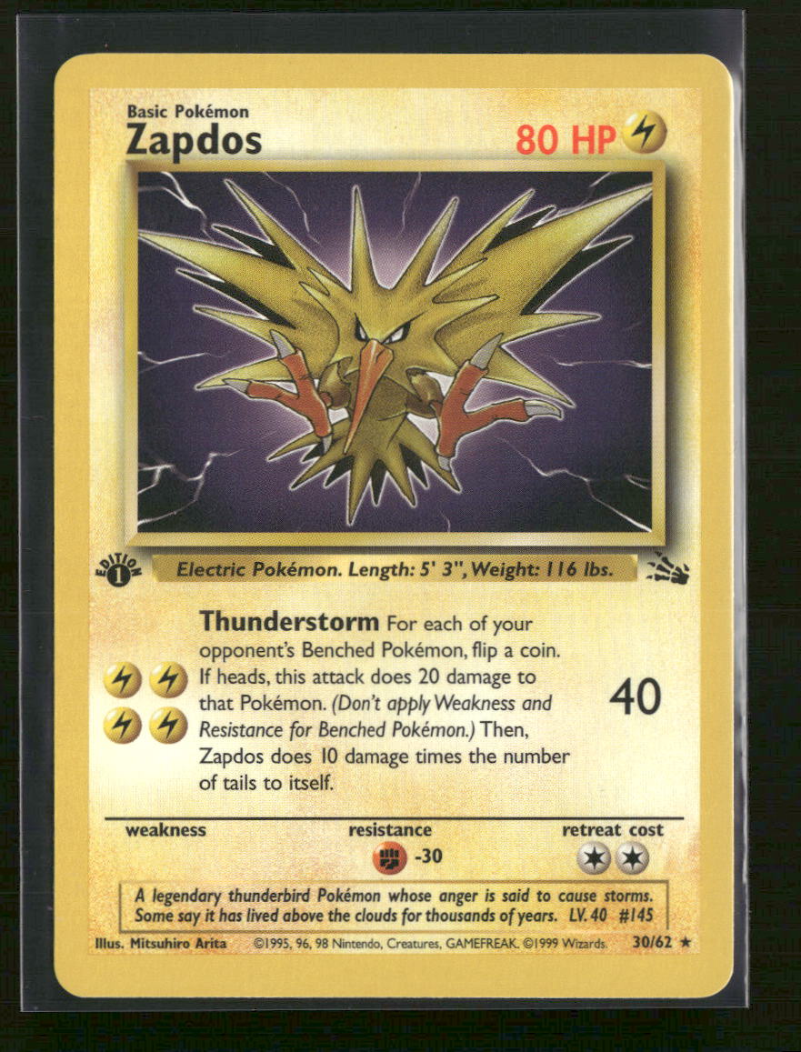Fossil Zapdos (30) #30/62