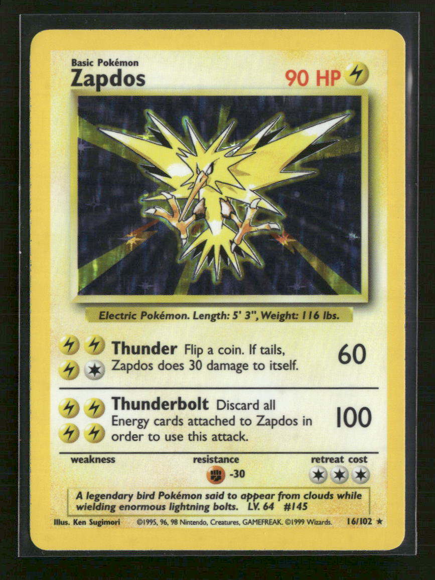 Base Set Zapdos #016/102