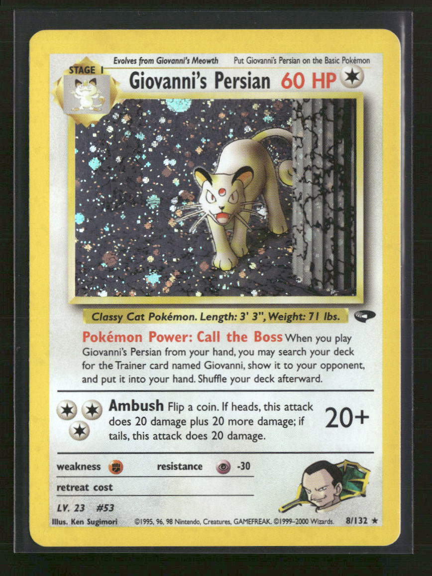 Gym Challenge Giovanni's Persian #008/132
