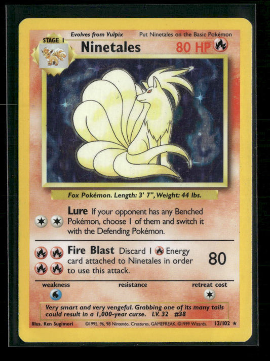 Base Set Ninetales #012/102