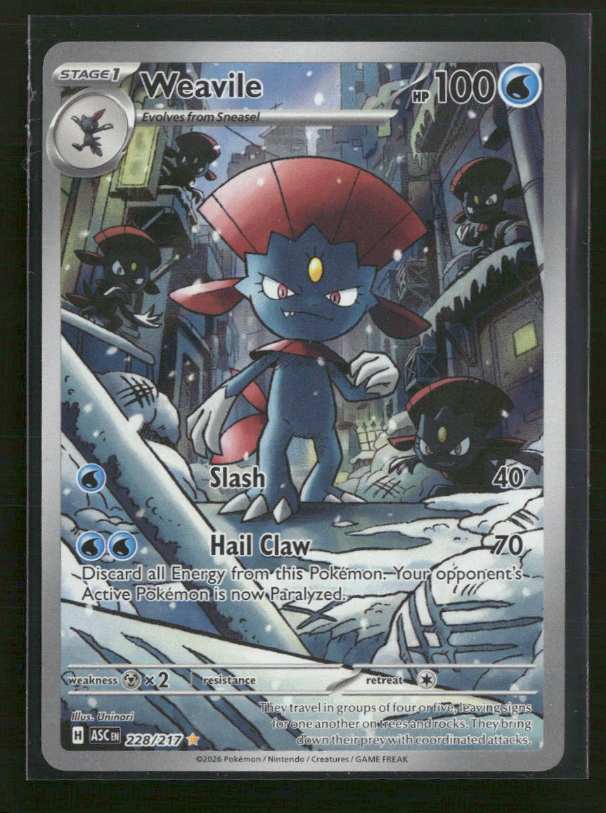 ME: Ascended Heroes Weavile #228/217