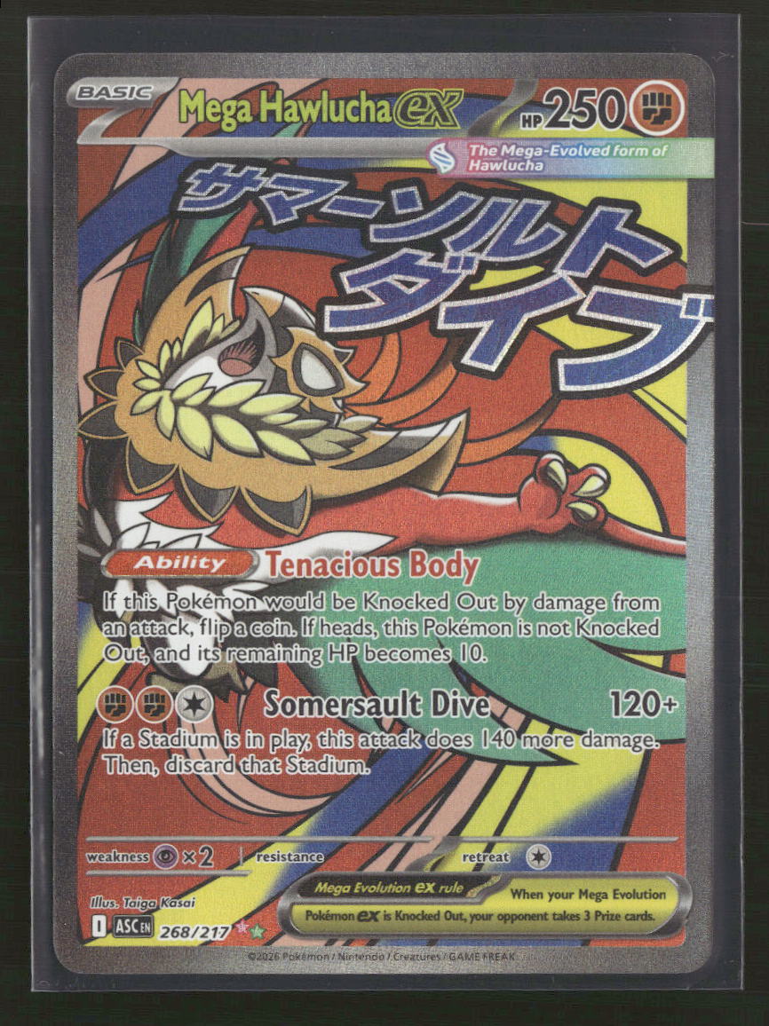 ME: Ascended Heroes Mega Hawlucha ex #268/217