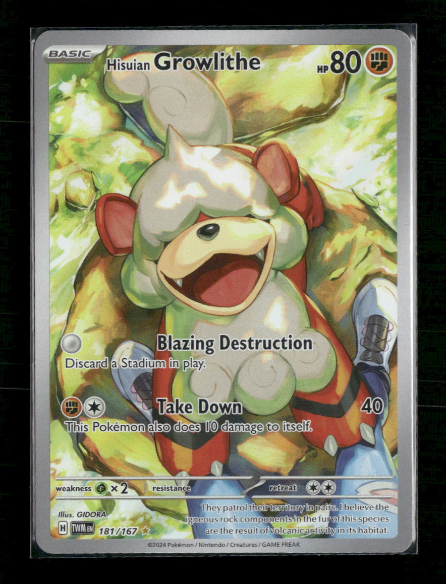 SV06: Twilight Masquerade Hisuian Growlithe #181/167