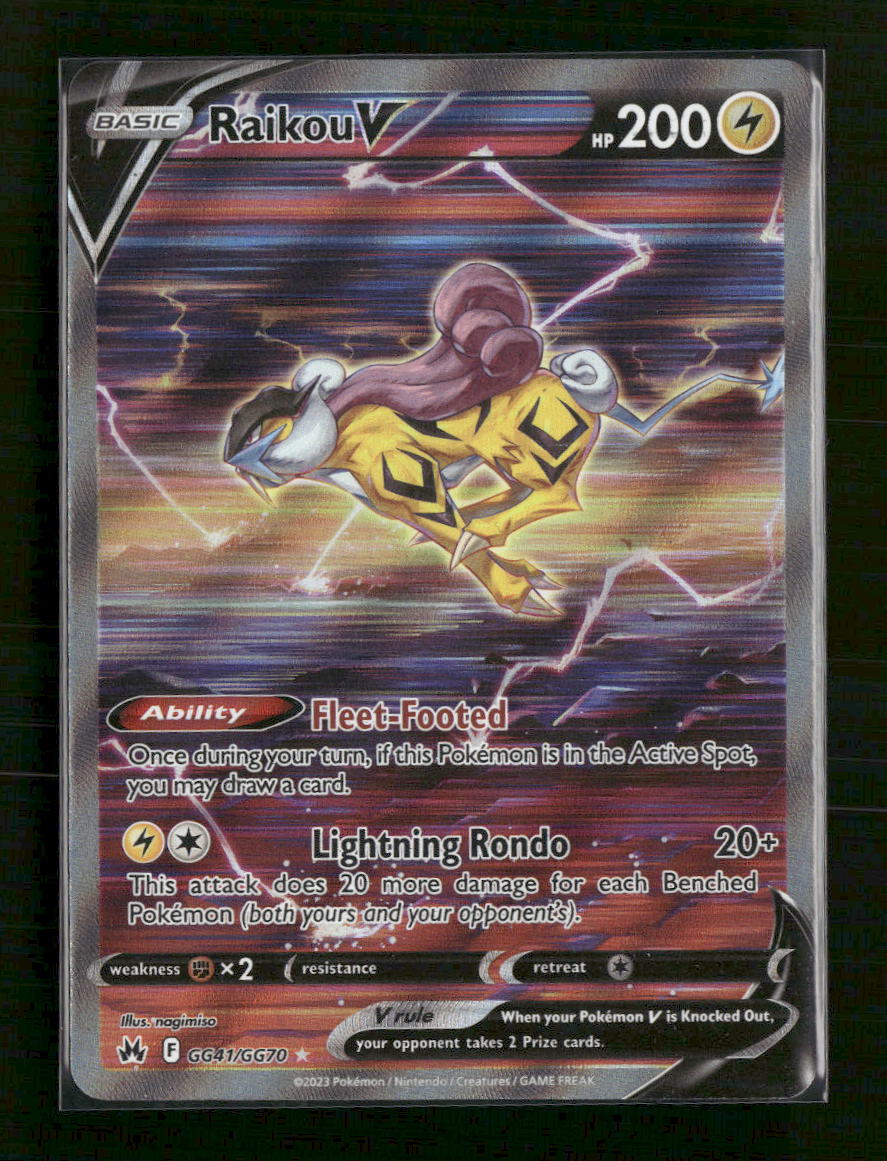 SWSH: Crown Zenith: Galarian Gallery Raikou V #GG41/GG70