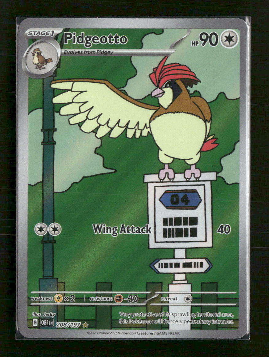 SV03: Obsidian Flames Pidgeotto #208/197