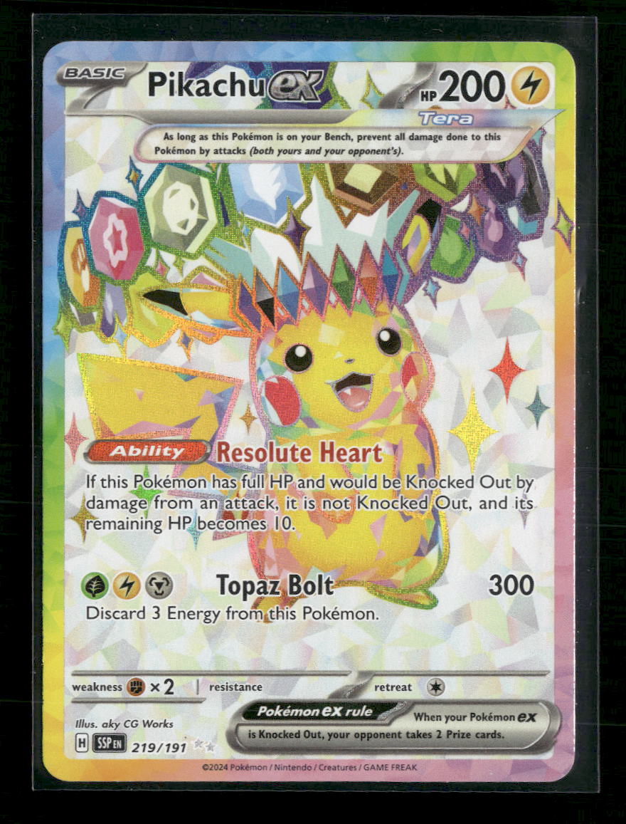 SV08: Surging Sparks Pikachu ex #219/191