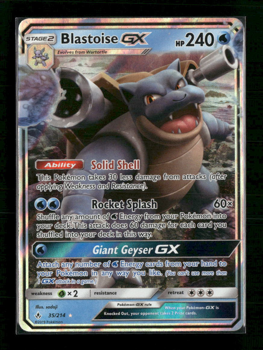 SM - Unbroken Bonds Blastoise GX #35/214