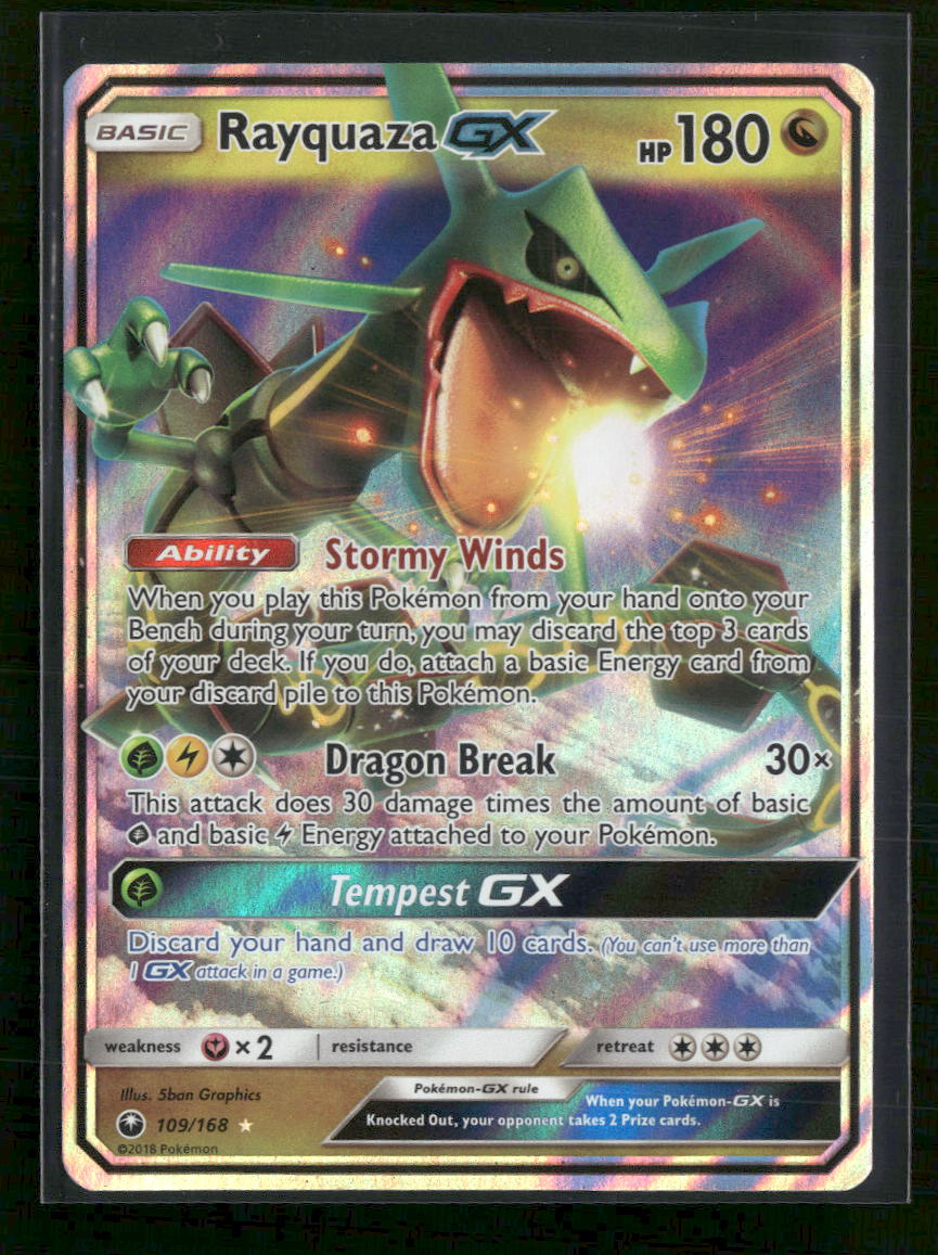 SM - Celestial Storm Rayquaza GX #109/168