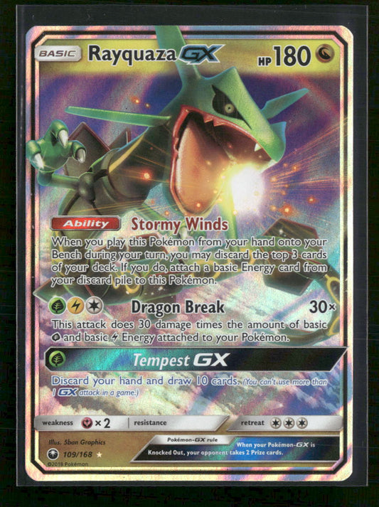 SM - Celestial Storm Rayquaza GX #109/168