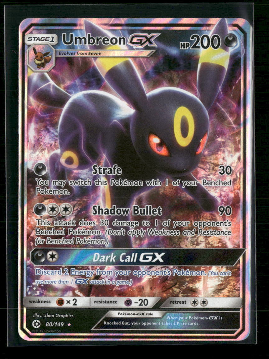 SM Base Set Umbreon GX #80/149