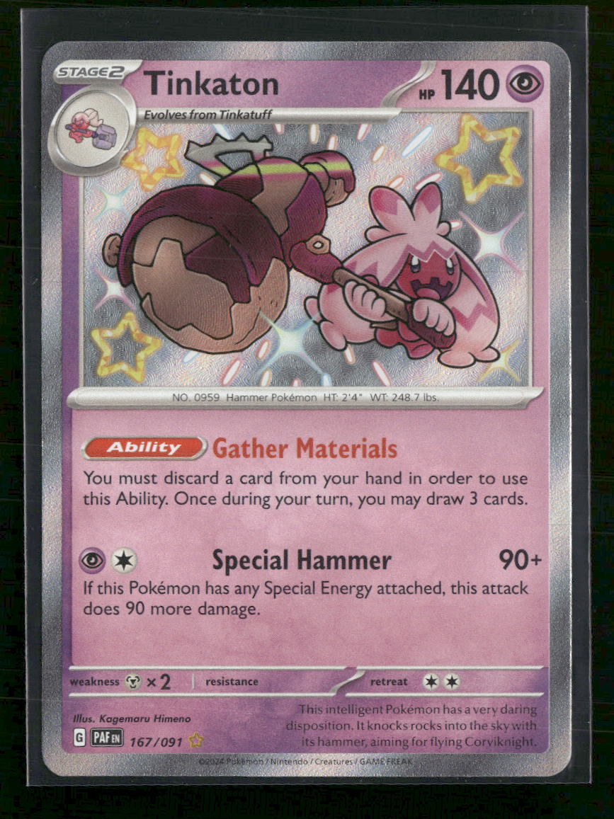 SV: Paldean Fates Tinkaton #167/091