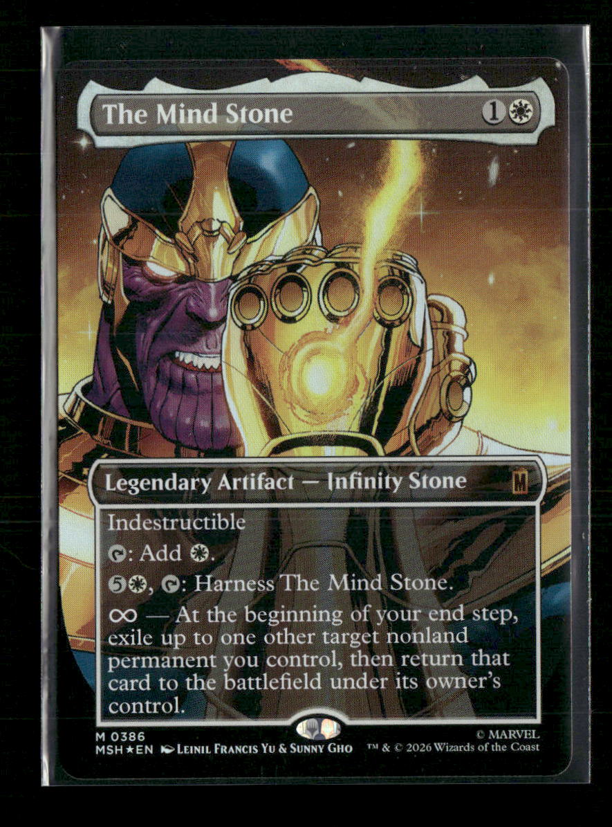 Marvel Super Heroes The Mind Stone (Borderless) Foil #386
