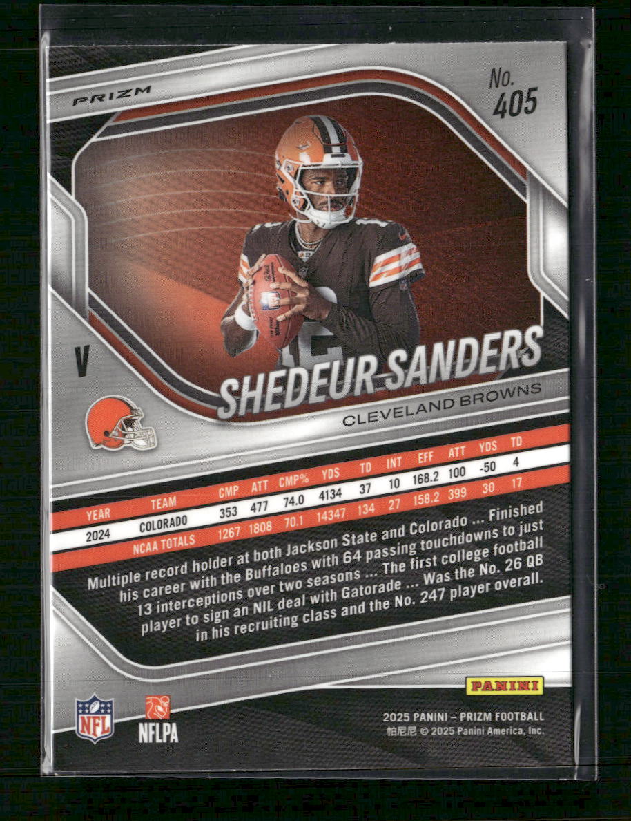 2025 Panini Prizm Silver Shedeur Sanders #405