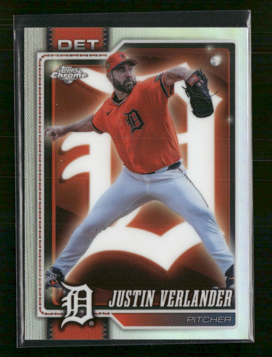 2026 Topps Chrome Lightboard Logo Refractors Justin Verlander #133