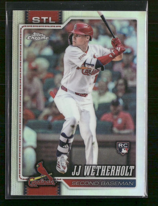 2026 Topps Chrome Refractors JJ Wetherholt Rookie #119
