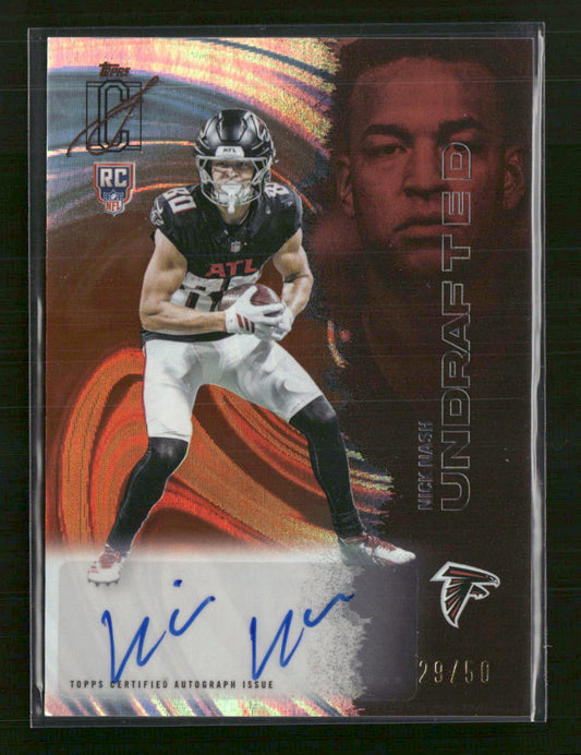 2025 Topps Signature Class Orange Lava Nick Nash Rookie #/50 #242