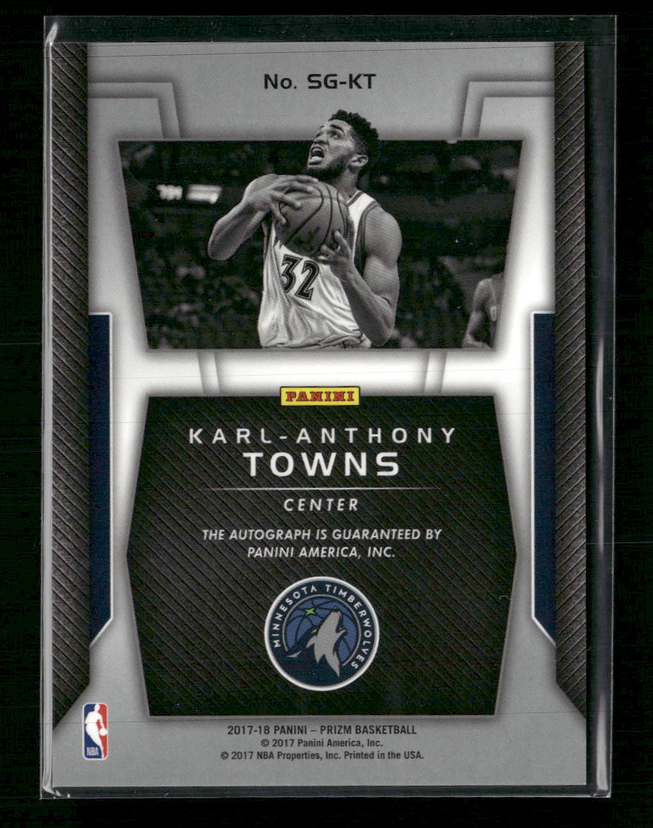 2017-18 Panini Prizm Signatures Karl-Anthony Towns Auto #SG-KT